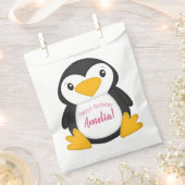 Pinguïn verjaardagsfeestje bedankzakje (Geknipt)