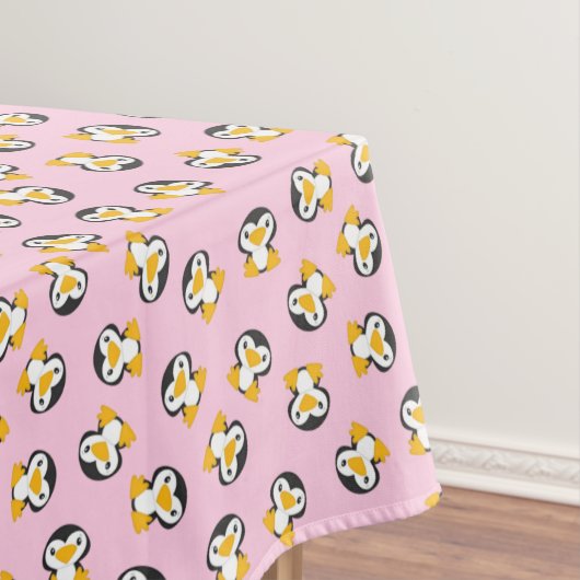 Pinguïn verjaardagsfeestje tafelkleed (Voorbeeld)