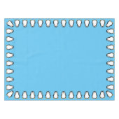 Pinguïn verjaardagsfeestje tafelkleed (Voorkant (Horizontaal))