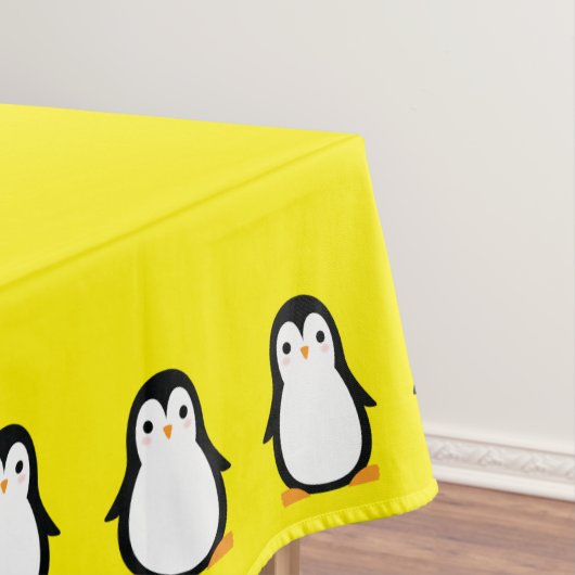 Pinguïn verjaardagsfeestje tafelkleed (Voorbeeld)