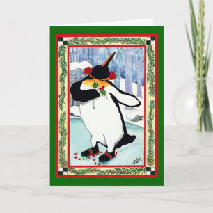 PINGUÏN VERLIEFD FEESTDAGEN KAART