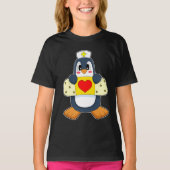 Pinguïn Verpleegster T-shirt (Voorkant)