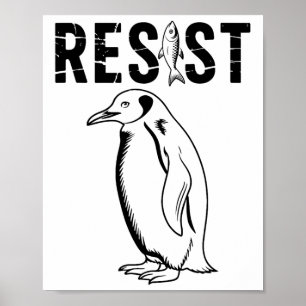  pinguïn verzet zich tegen activisme Ik sta achter Poster