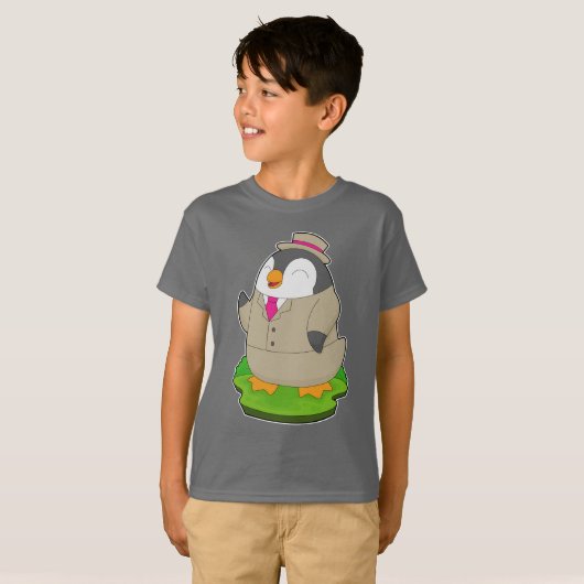 Pinguïn Verzorging Pak Bruiloft T-shirt (Voorkant volledig)