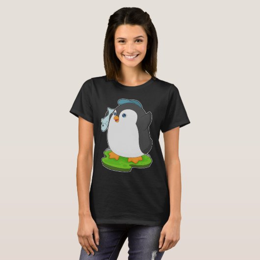 Pinguïn Vis T-shirt (Voorkant volledig)