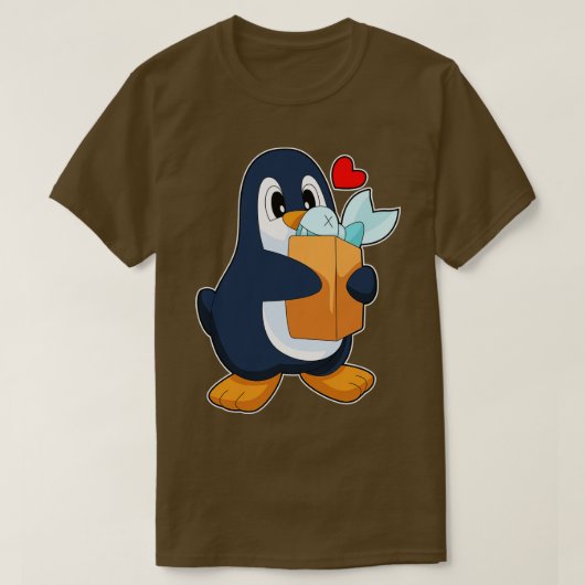 Pinguïn Vis T-shirt (Design voorkant)