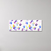 pinguïn voetafdrukken canvas afdruk (Voorkant)