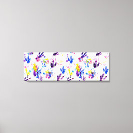 pinguïn voetafdrukken canvas afdruk