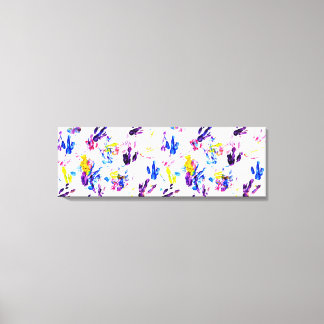 pinguïn voetafdrukken canvas afdruk