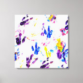 pinguïn voetafdrukken canvas afdruk (Voorkant)