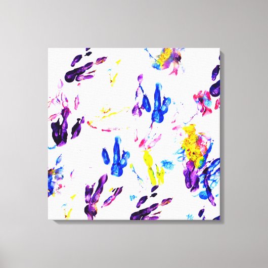 pinguïn voetafdrukken canvas afdruk (Voorkant)