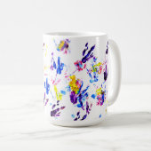 pinguïn voetafdrukken koffiemok (Voorkant rechts)