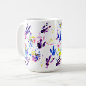 pinguïn voetafdrukken koffiemok (Voorkant links)