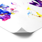 pinguïn voetafdrukken poster (Hoek)