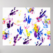 pinguïn voetafdrukken poster (Voorkant)