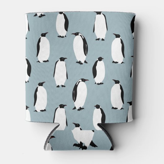 Pinguïn Vogel Dier Schattige Patroon Blikjeskoeler (Voorkant)