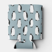 Pinguïn Vogel Dier Schattige Patroon Blikjeskoeler (Achterkant)
