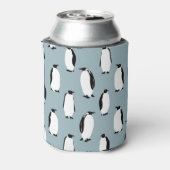 Pinguïn Vogel Dier Schattige Patroon Blikjeskoeler (Blikje Achterkant)