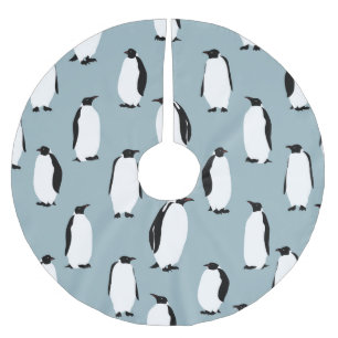 Pinguïn Vogel Dier Schattige Patroon Kerstboom Rok