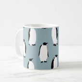 Pinguïn Vogel Dier Schattige Patroon Koffiemok (Voorkant links)