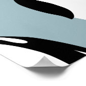 Pinguïn Vogel Dier Schattige Patroon Poster (Hoek)