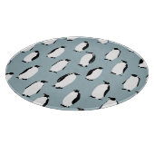 Pinguïn Vogel Dier Schattige Patroon Snijplank (Hoek)