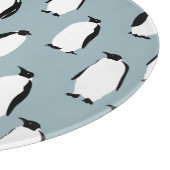 Pinguïn Vogel Dier Schattige Patroon Snijplank (Hoek)