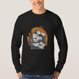pinguïn vogel pinguïns schattig klein groep t-shirt