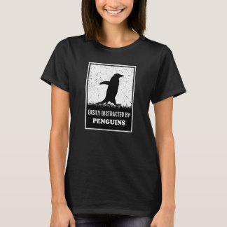 Pinguïn Vogel Silhouet Gemakkelijk afgeleid door P T-shirt