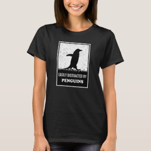Pinguïn Vogel Silhouet Gemakkelijk afgeleid door P T-shirt