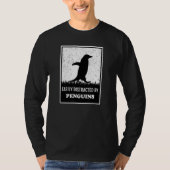 Pinguïn Vogel Silhouet Gemakkelijk afgeleid door P T-shirt (Voorkant)