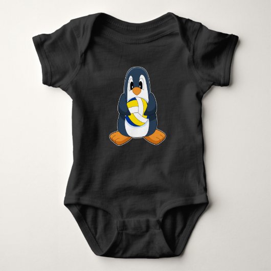 Pinguïn Volleybal Romper (Voorkant)