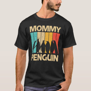 Pinguïn voor vrouwen Mam Pinguïns Reiderretro T-shirt