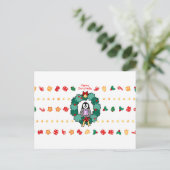Pinguïn vrolijk kerstkaart feestdagenkaart (Staand voorkant)