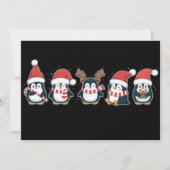 Pinguïn Vrolijk Kerstmis Noordpool Vakantie Dier  Feestdagenkaart (Voorkant)