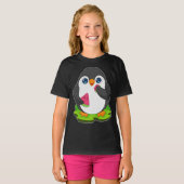 Pinguïn Watermeloen Fruit T-shirt (Voorkant volledig)