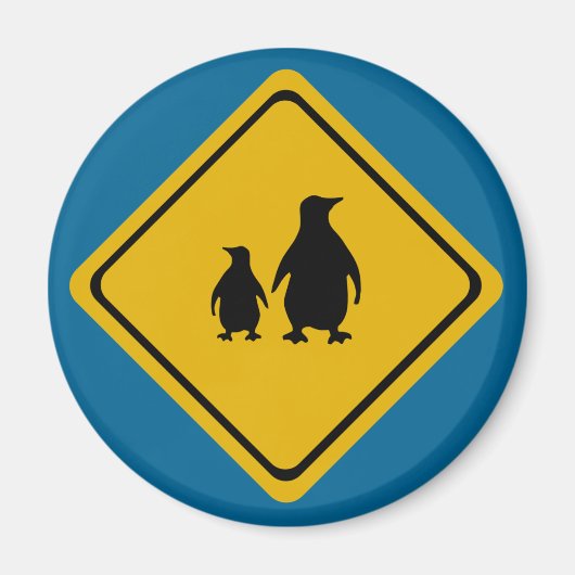 pinguïn wegteken magneet (Voorkant)