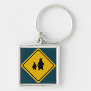 pinguïn wegteken sleutelhanger