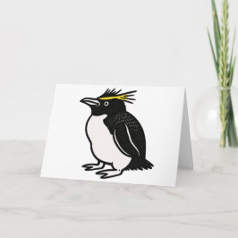 Pinguïn wenskaart bedankkaart