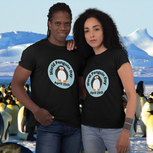 Pinguïn Wereld Pinguïn Dag T-shirt