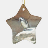 Pinguïn, wilde dieren, wilde vogels, dierentuin, z keramisch ornament (Links)