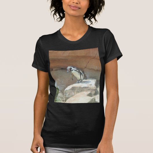 Pinguïn, wilde dieren, wilde vogels, dierentuin, z t-shirt (Voorkant)