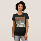 Pinguïn, wilde dieren, wilde vogels, dierentuin, z t-shirt (Voorkant volledig)