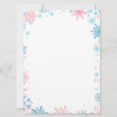 Pinguïn Winter Gender Reopenbaarheid Kaart (Achterkant)