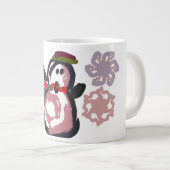 Pinguïn Winter Grote Koffiekop (Voorkant rechts)