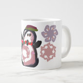 Pinguïn Winter Grote Koffiekop (Voorkant rechts)