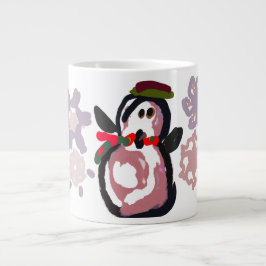 Pinguïn Winter Grote Koffiekop