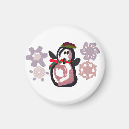 Pinguïn Winter Magneet