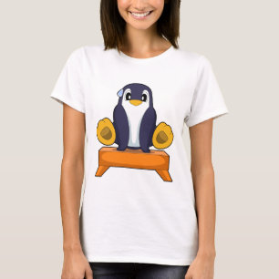 Pinguïn Workout Gymnastiek Fitness T-shirt