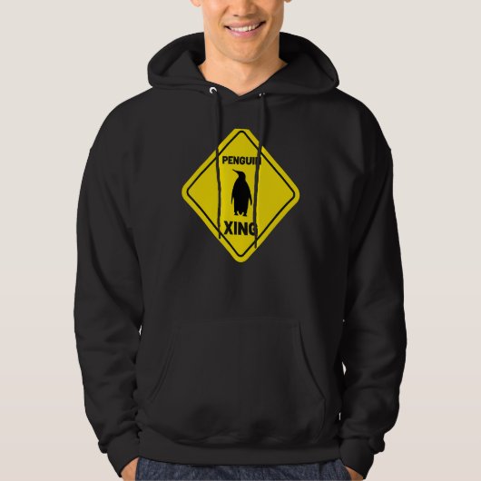 Pinguïn Xing  Dier  Dames Pinguïn Hoodie (Voorkant)